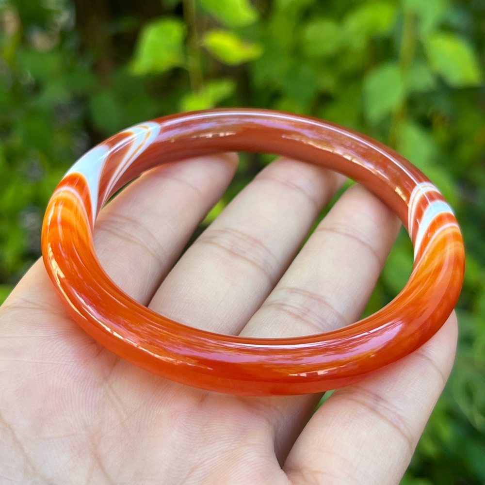 59mm inner diameter skinny carnelian bangle 1470